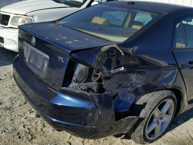 19UUA66265A036644 - 2005 ACURA TL BLUE photo 9