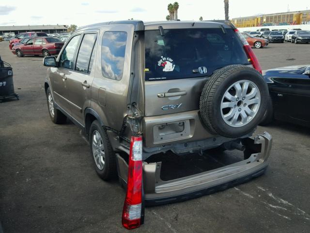 JHLRD78956C018110 - 2006 HONDA CR-V SE GOLD photo 3