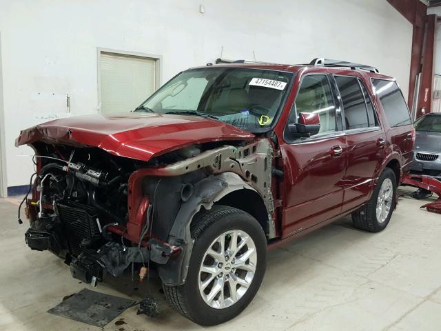 1FMJU1KTXGEF32967 - 2016 FORD EXPEDITION RED photo 2