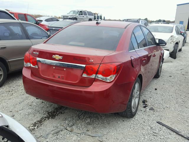 1G1PG5SC1C7167499 - 2012 CHEVROLET CRUZE LT RED photo 4