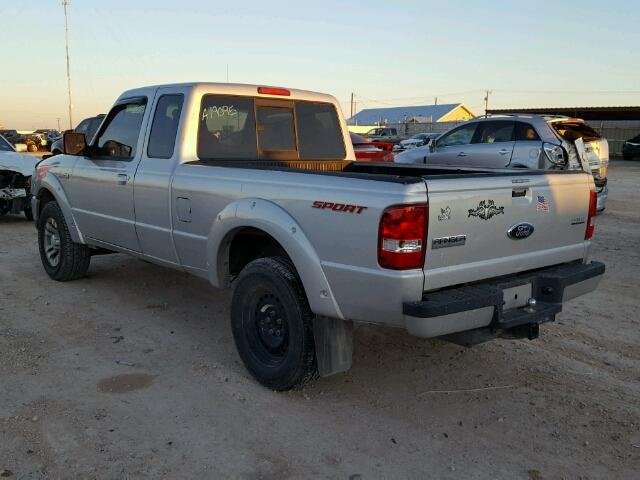 1FTYR14UX7PA91095 - 2007 FORD RANGER SUP SILVER photo 3