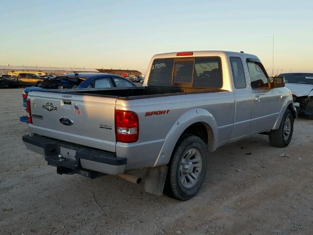 1FTYR14UX7PA91095 - 2007 FORD RANGER SUP SILVER photo 4