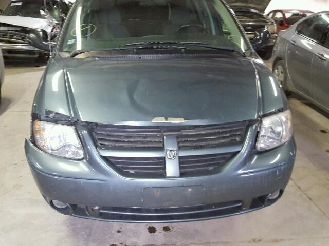 2D4GP44L07R360636 - 2007 DODGE GRAND CARA BLUE photo 9