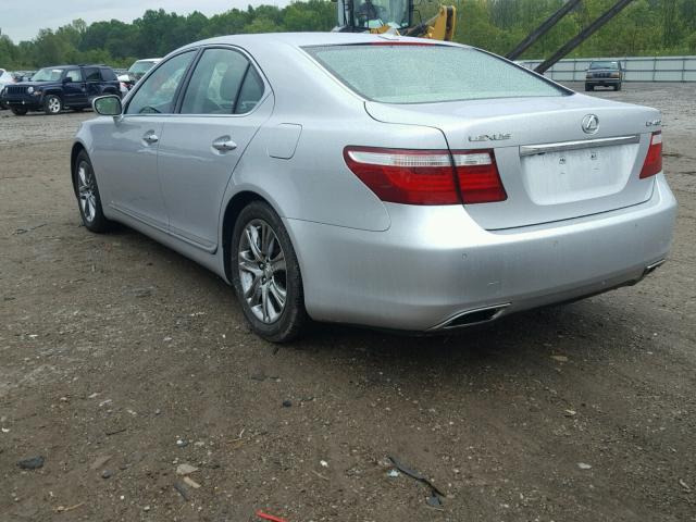 JTHBL46F875040180 - 2007 LEXUS LS 460 SILVER photo 3