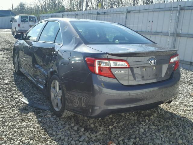 4T1BF1FK6EU400582 - 2014 TOYOTA CAMRY L GRAY photo 3