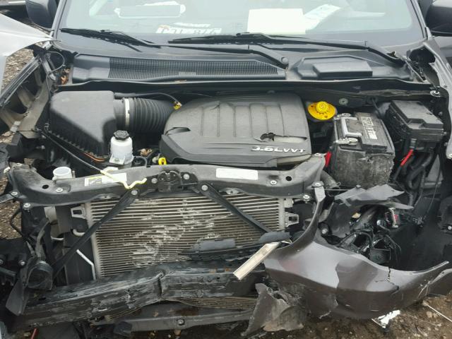 2C4RDGCG0FR728610 - 2015 DODGE GRAND CARA GRAY photo 7