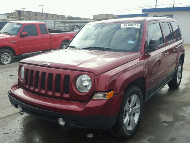 1C4NJPBB5ED869980 - 2014 JEEP PATRIOT SP RED photo 2