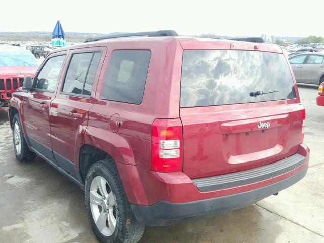 1C4NJPBB5ED869980 - 2014 JEEP PATRIOT SP RED photo 3