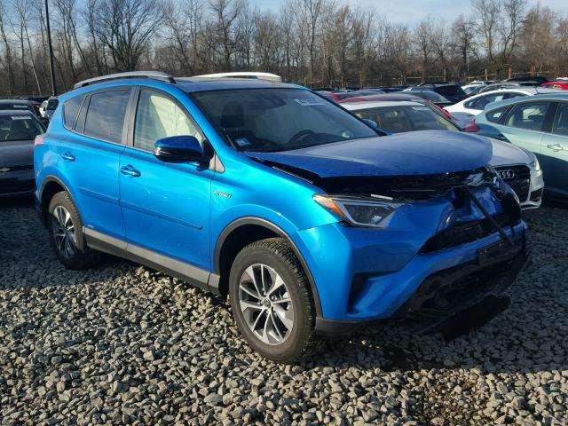 JTMRJREV2HD132727 - 2017 TOYOTA RAV4 HV LE BLUE photo 1