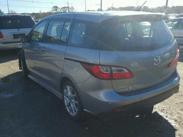 JM1CW2DL8D0162136 - 2013 MAZDA 5 GRAY photo 3