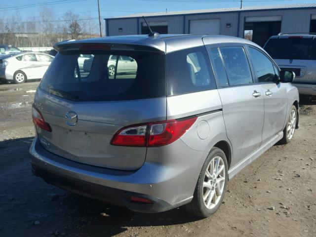 JM1CW2DL8D0162136 - 2013 MAZDA 5 GRAY photo 4