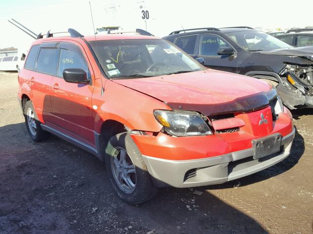 JA4LZ31GX3U032266 - 2003 MITSUBISHI OUTLANDER RED photo 1