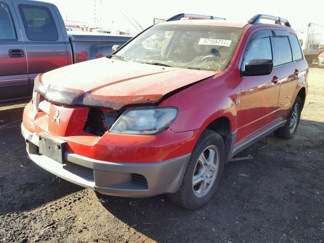 JA4LZ31GX3U032266 - 2003 MITSUBISHI OUTLANDER RED photo 2