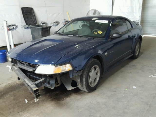 1FAFP4049XF228897 - 1999 FORD MUSTANG BLUE photo 2