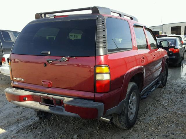 1GNEC13Z26R152354 - 2006 CHEVROLET TAHOE C150 BURGUNDY photo 4