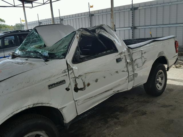 1FTYR10D77PA82795 - 2007 FORD RANGER WHITE photo 10