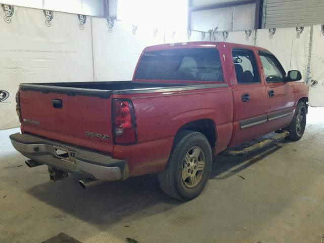 2GCEC13T141412849 - 2004 CHEVROLET SILVERADO RED photo 4