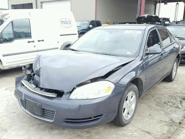 2G1WT58KX81376086 - 2008 CHEVROLET IMPALA LT BLUE photo 2