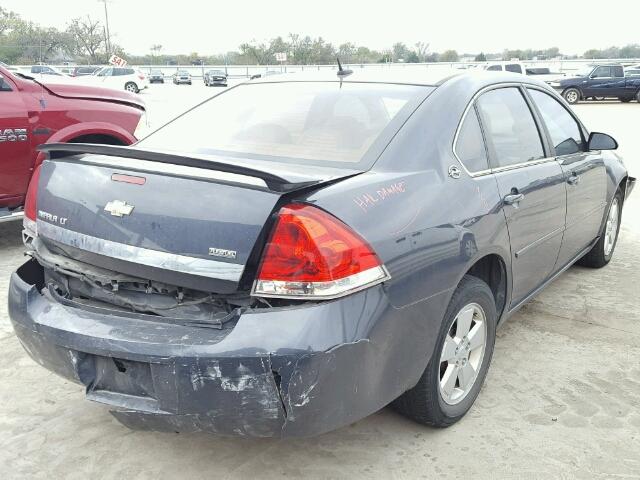 2G1WT58KX81376086 - 2008 CHEVROLET IMPALA LT BLUE photo 4