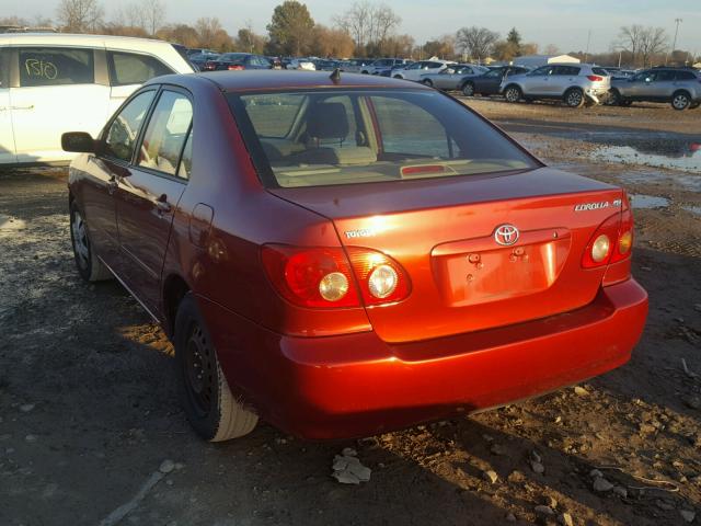 1NXBR32E75Z390454 - 2005 TOYOTA COROLLA CE RED photo 3