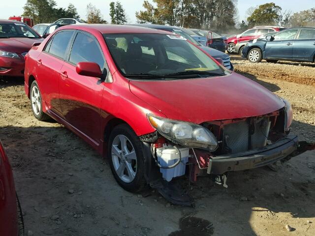 2T1BU4EE9BC686766 - 2011 TOYOTA COROLLA BA RED photo 1