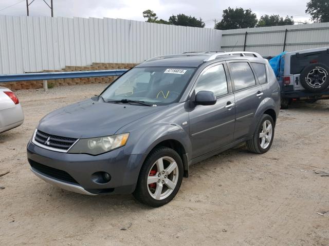 JA4MS41X47U009182 - 2007 MITSUBISHI OUTLANDER GRAY photo 2