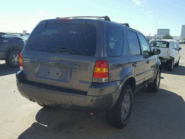 1FMYU941X5KA56534 - 2005 FORD ESCAPE LIM GRAY photo 4