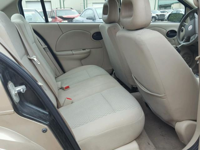 1G8AJ55F76Z164226 - 2006 SATURN ION LEVEL GOLD photo 6