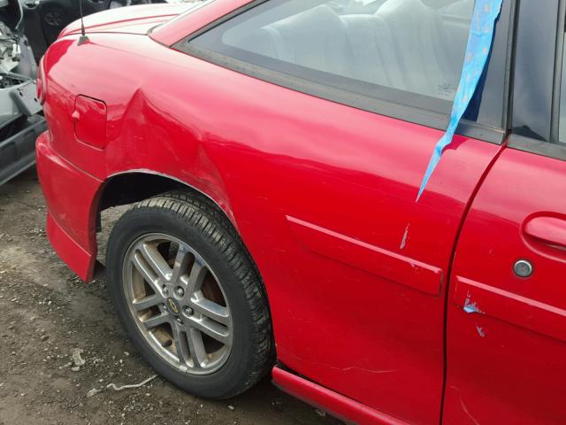 1G1JH12F137316273 - 2003 CHEVROLET CAVALIER L RED photo 9