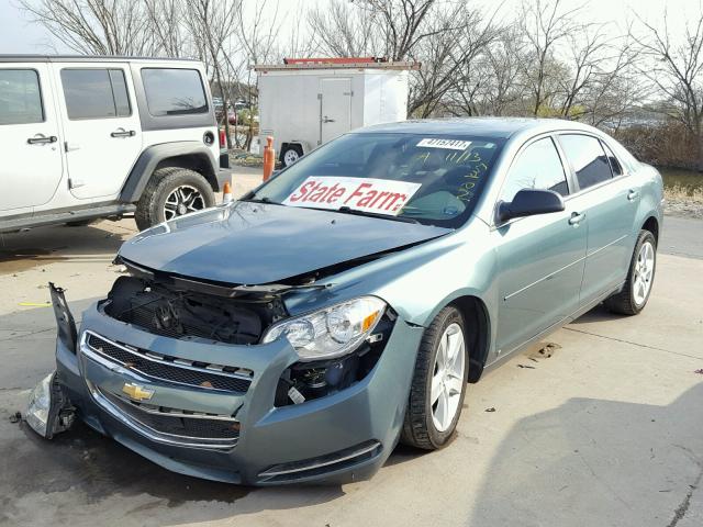 1G1ZG57B69F181535 - 2009 CHEVROLET MALIBU LS GREEN photo 2