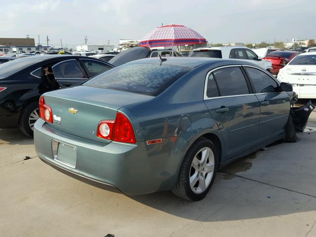 1G1ZG57B69F181535 - 2009 CHEVROLET MALIBU LS GREEN photo 4