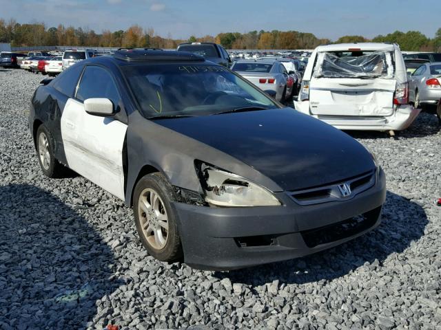 1HGCM72737A002254 - 2007 HONDA ACCORD EX BLACK photo 1