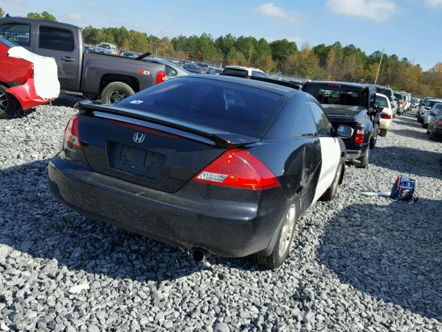 1HGCM72737A002254 - 2007 HONDA ACCORD EX BLACK photo 4