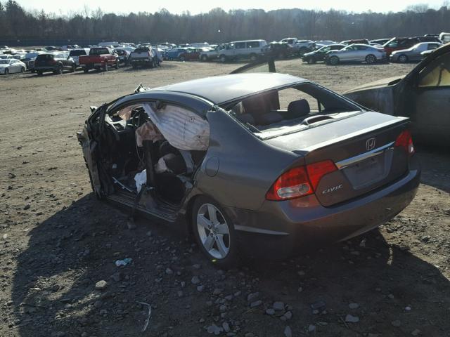 2HGFA16619H511218 - 2009 HONDA CIVIC GRAY photo 3