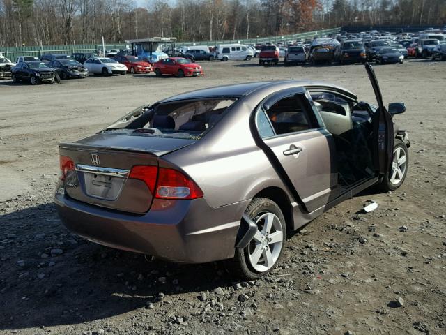 2HGFA16619H511218 - 2009 HONDA CIVIC GRAY photo 4