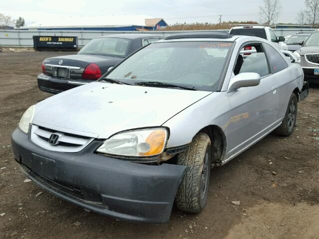 1HGEM22981L069375 - 2001 HONDA CIVIC SI SILVER photo 2