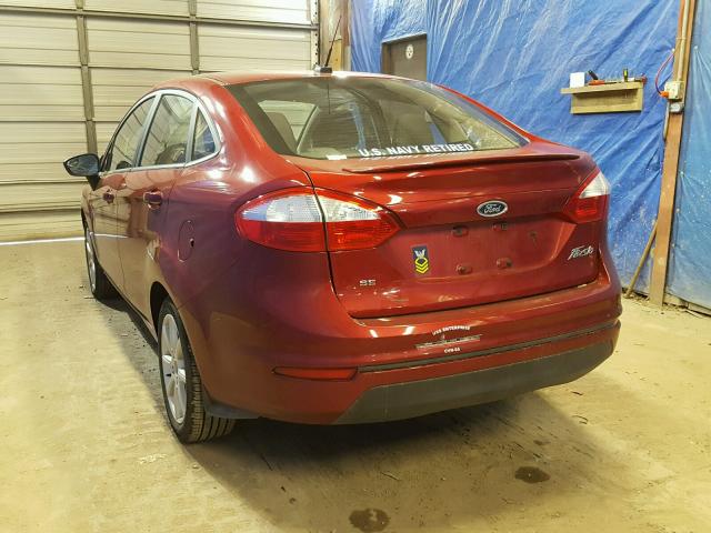 3FADP4BJ6GM201943 - 2016 FORD FIESTA SE RED photo 3