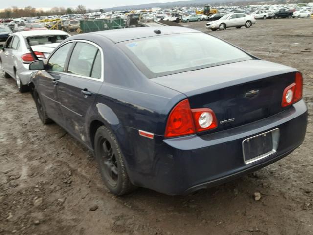 1G1ZB5EB3A4117406 - 2010 CHEVROLET MALIBU LS BLUE photo 3