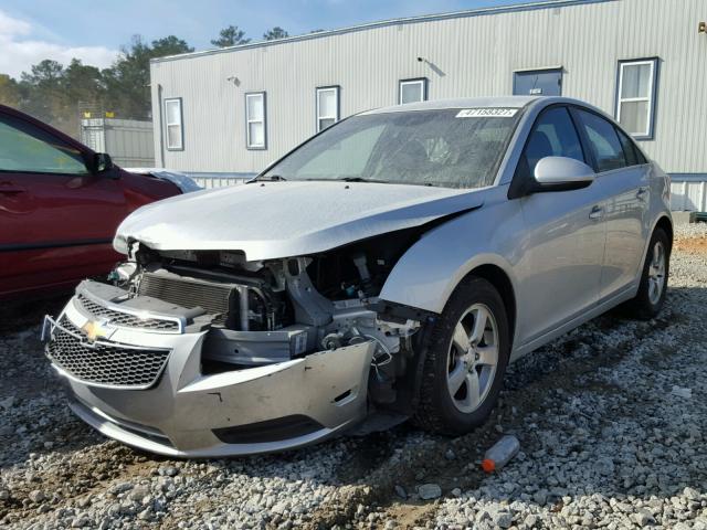 1G1PE5SC5C7258166 - 2012 CHEVROLET CRUZE LT SILVER photo 2