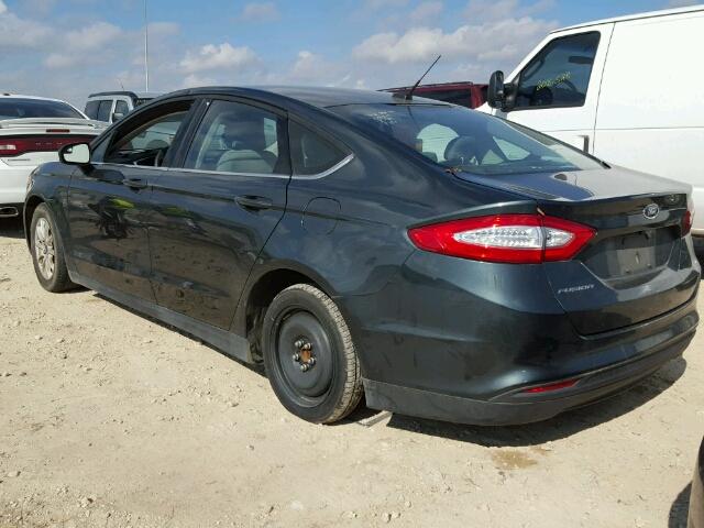 3FA6P0G70GR190701 - 2016 FORD FUSION S GREEN photo 3
