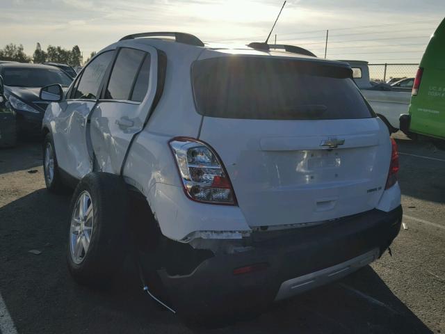 3GNCJLSB4GL255054 - 2016 CHEVROLET TRAX 1LT WHITE photo 3