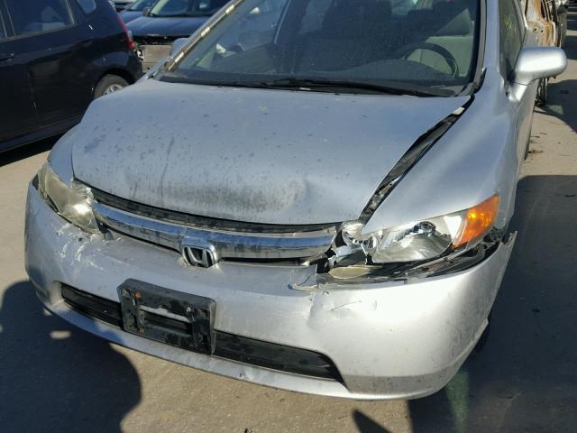 1HGFA16876L031801 - 2006 HONDA CIVIC EX ვერცხლისფერი ფოტო 9