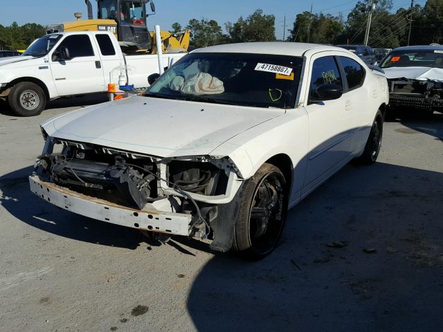 2B3KA43R78H231641 - 2008 DODGE CHARGER WHITE photo 2