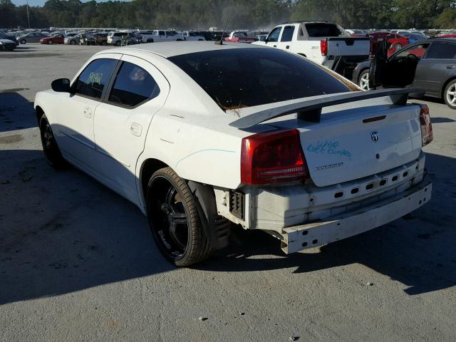 2B3KA43R78H231641 - 2008 DODGE CHARGER WHITE photo 3