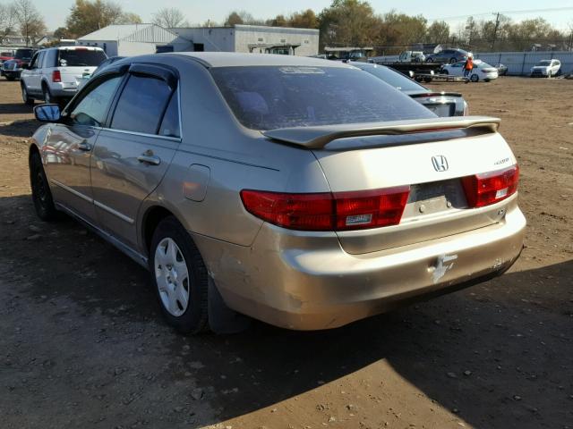 3HGCM56405G705877 - 2005 HONDA ACCORD LX BEIGE photo 3