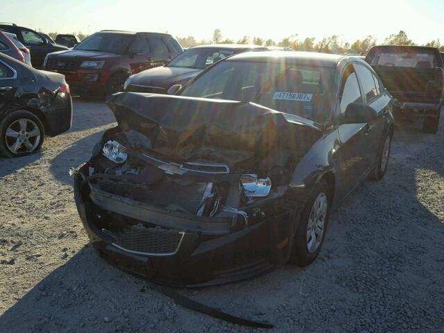 1G1PA5SH1D7307775 - 2013 CHEVROLET CRUZE LS BLACK photo 2