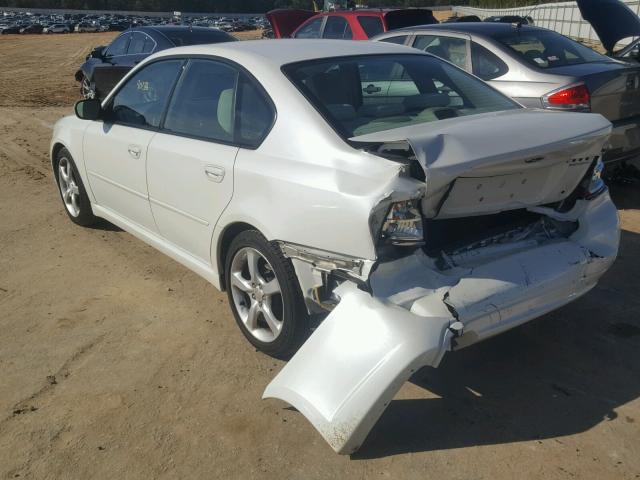 4S3BL616897232582 - 2009 SUBARU LEGACY 2.5 WHITE photo 3