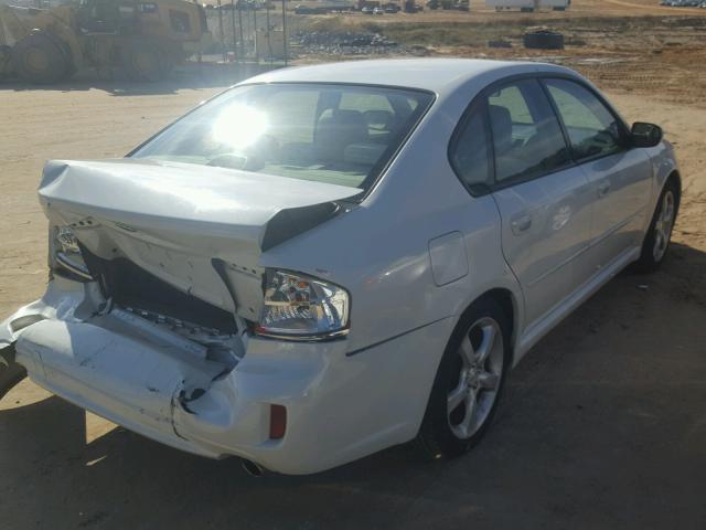 4S3BL616897232582 - 2009 SUBARU LEGACY 2.5 WHITE photo 4