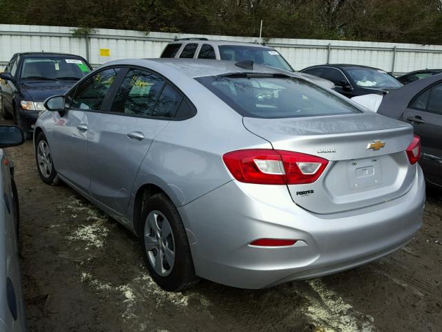 1G1BC5SM9G7270707 - 2016 CHEVROLET CRUZE LS SILVER photo 3