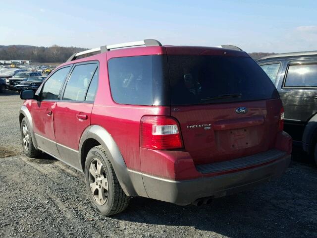 1FMZK05186GA17739 - 2006 FORD FREESTYLE RED photo 3